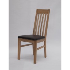 Sophia Oak Leather Dining Chair